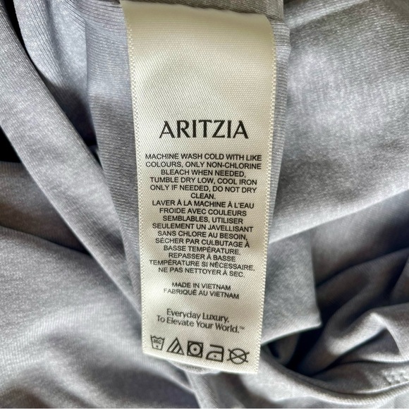 NWOT Aritzia Contour Gray V-Neck Long Sleeve Bodysuit - Picture 8 of 9
